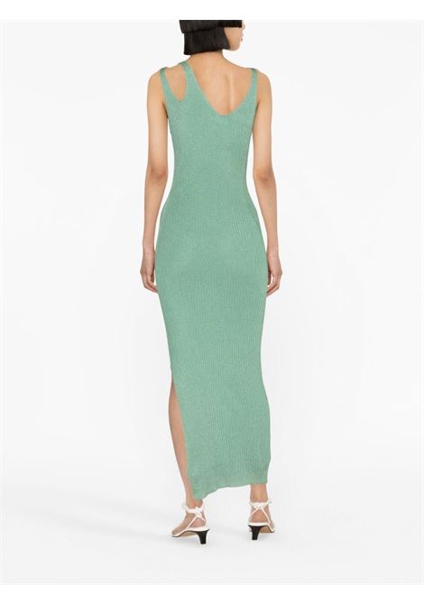 Green Ivette metallic-rib mididdress - women SIMKHAI | 2231112KDPS